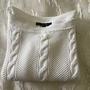 White House Black Market White Sweater Size P/S
